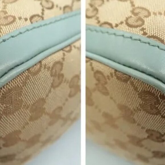 GUCCI CLASSIC MONOGRAM BOSTON MEDIUM W/LONG STRAP-100% AUTHENTIC - Picture 13 of 16